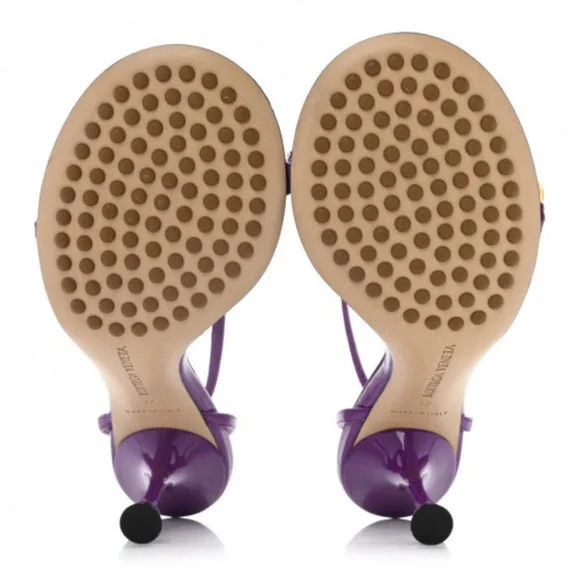 Bottega Veneta Lambskin Dot 90mm Sandals - Picture 2 of 3